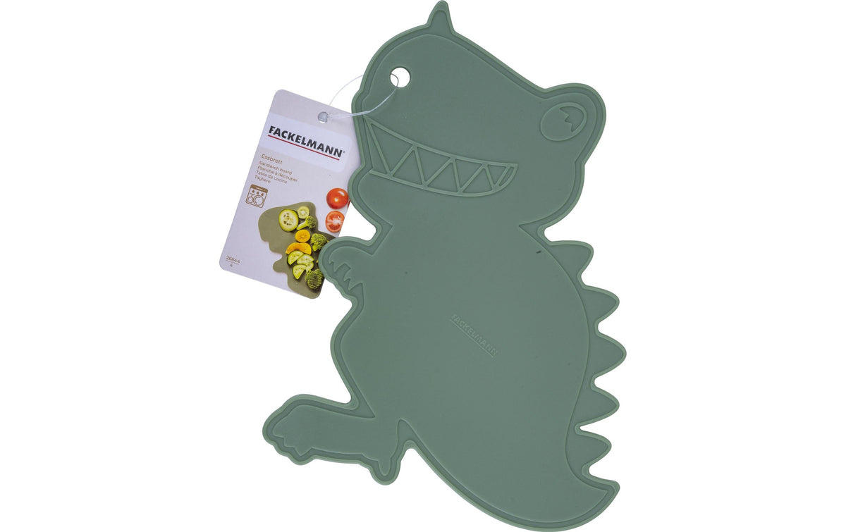 Fackelmann MiniCooking – Schneidebrett 22,7 × 23 × 5 cm, Polypropylen (PP), mit Saftrille, Hellgrün