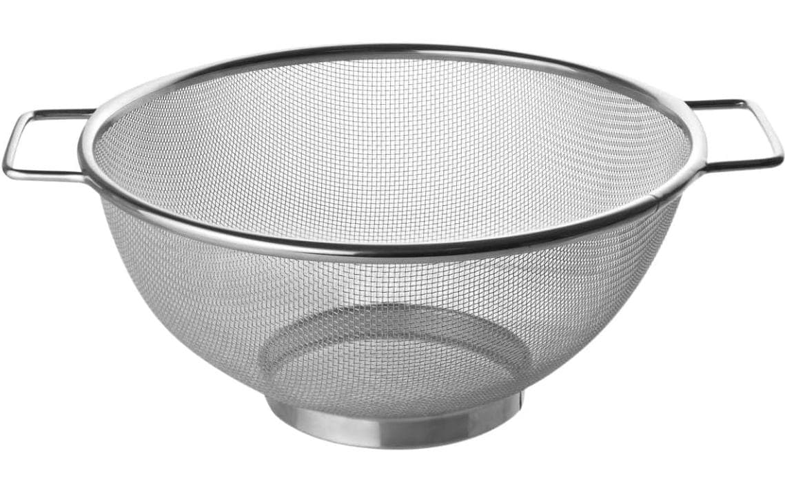 Fackelmann Abtropfsieb Ø 26 × 13,5 cm, Edelstahl, Silber