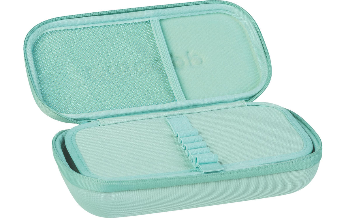 Brunnen Schlamperetui, leer, mint, Nylon, 25,6 × 7,8 × 12,5 cm