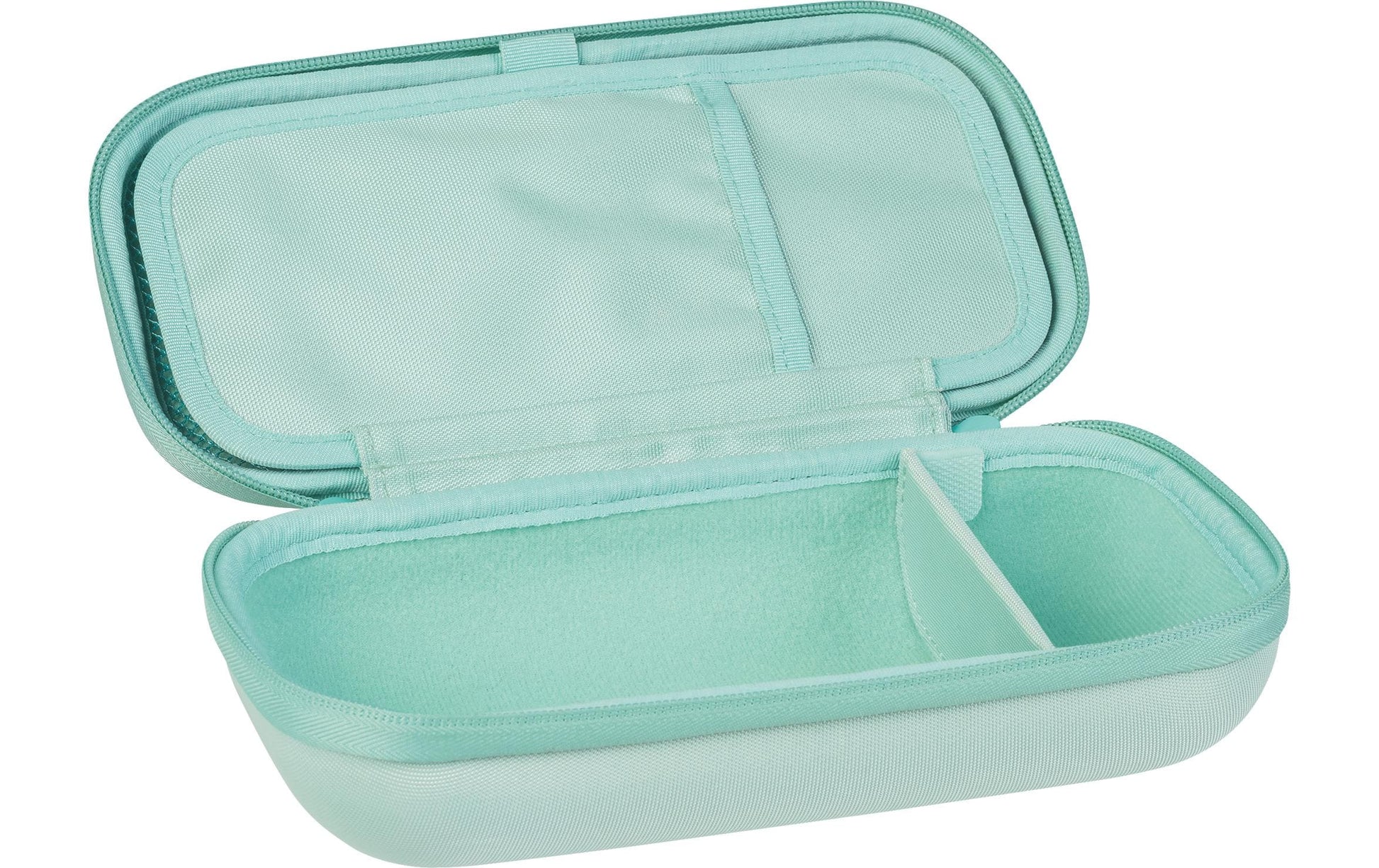 Brunnen Schlamperetui, leer, mint, Nylon, 25,6 × 7,8 × 12,5 cm