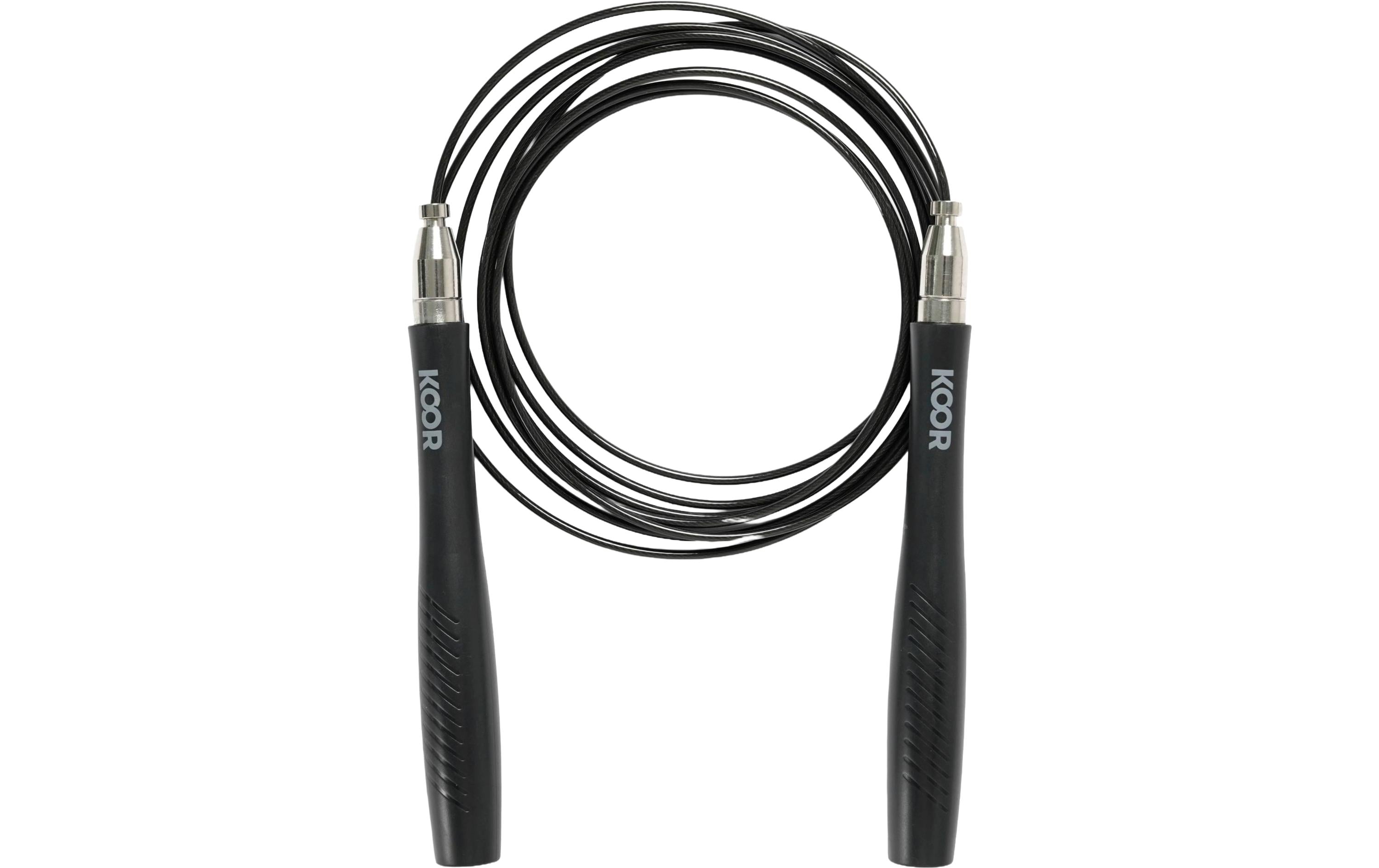 Koor Springseil Pro – Fitness, Bandlänge 2,8 m – Schwarz