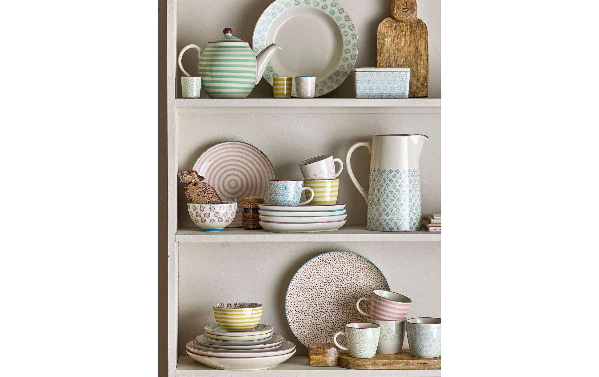 Bloomingville Kaffeetasse Patrizia – 4er Set, 220 ml, Ø 7,5 cm, H 7,5 cm, Steinzeug, spülmaschinenfest