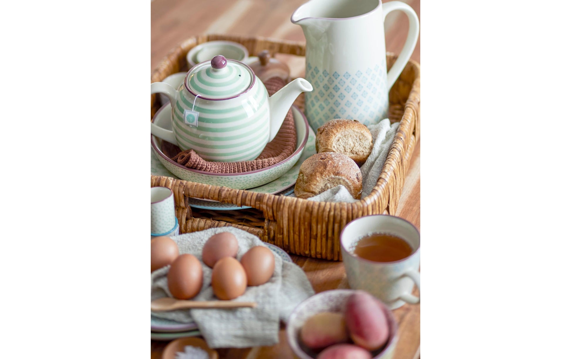 Bloomingville Kaffeetasse Patrizia – 4er Set, 220 ml, Ø 7,5 cm, H 7,5 cm, Steinzeug, spülmaschinenfest