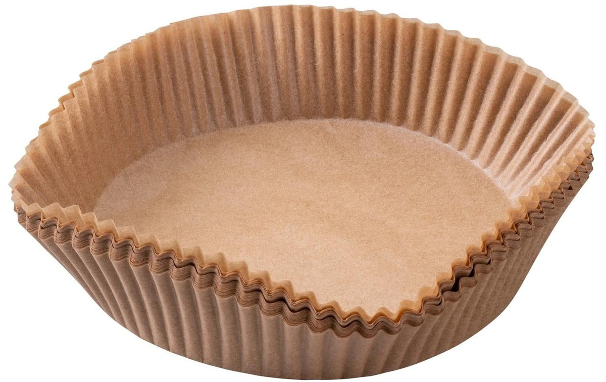 Fackelmann Backpapier-Schalen für Heissluftfritteusen – Ø 16 cm, 40 Stk.