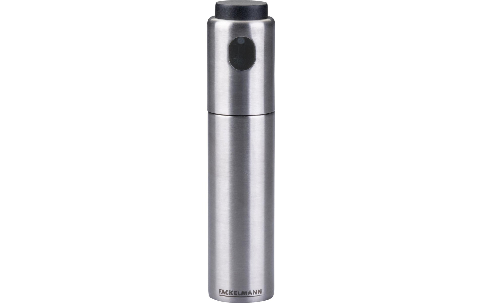 Fackelmann Ölflasche 100 ml, Ø 4 × 17,8 cm, Edelstahl/Kunststoff, Silber