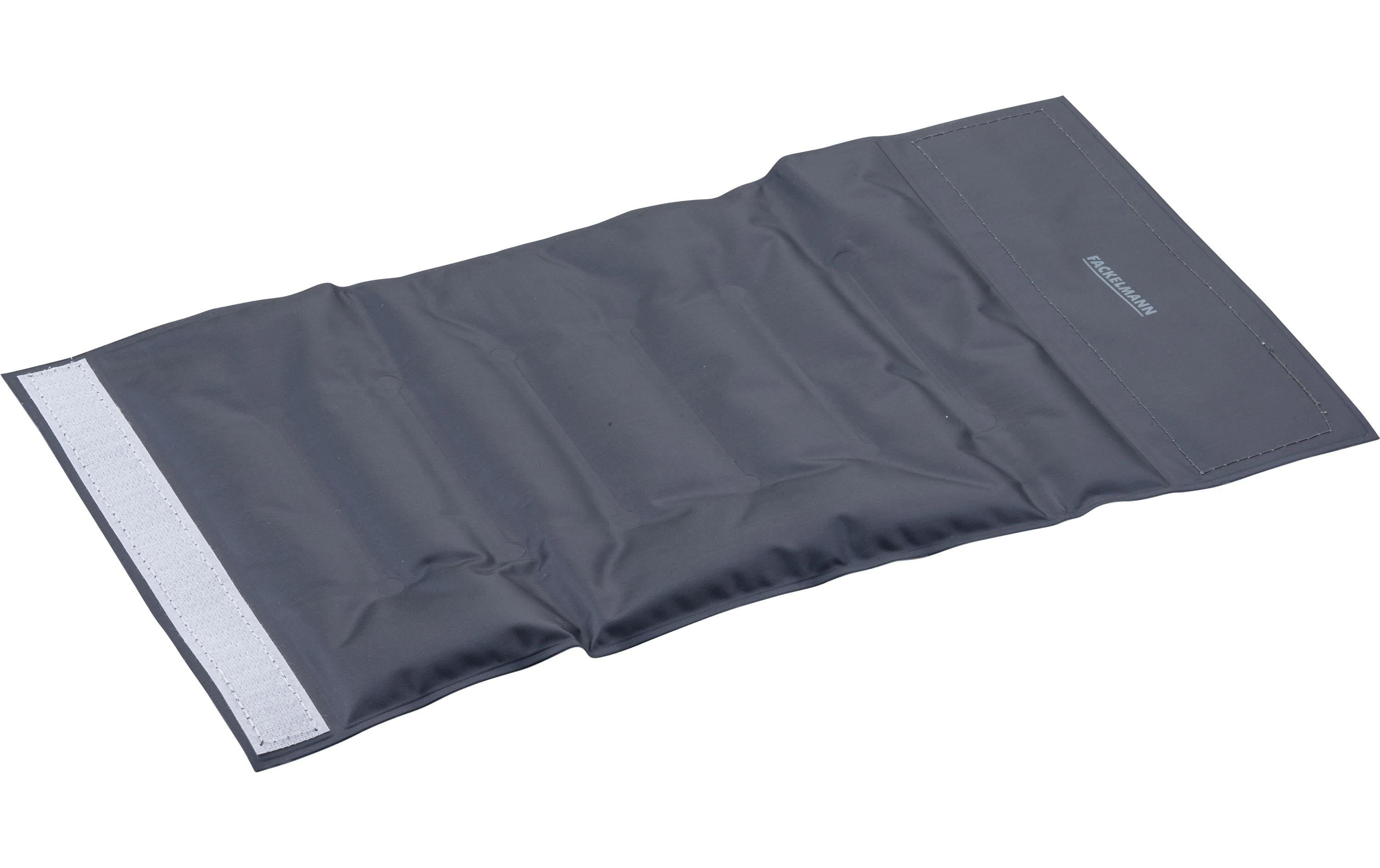 Fackelmann Flaschenmanschette – 33 × 18 × 0,5 cm, Polyester (PES), Grau, Klettverschluss