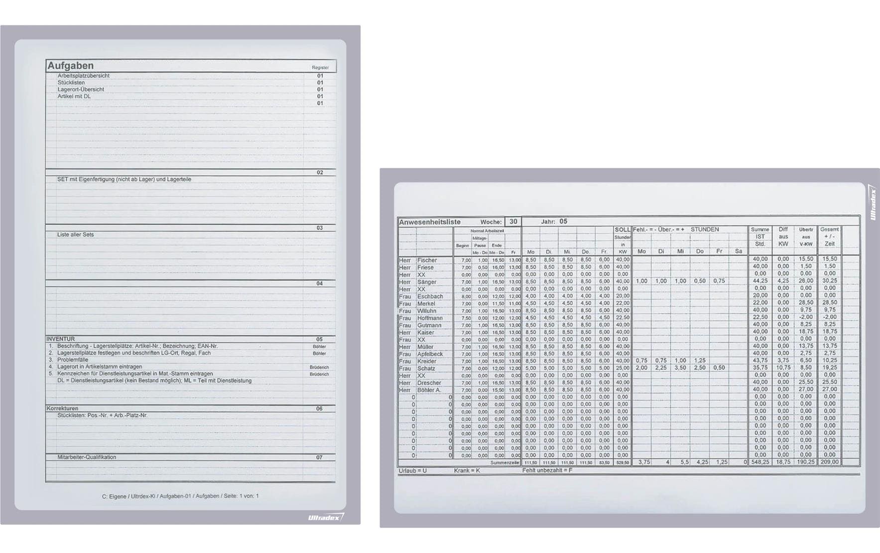 Büromaterial Ultradex Plakatrahmen – für A4 – selbstklebend – silber – PET – 5 Stk.