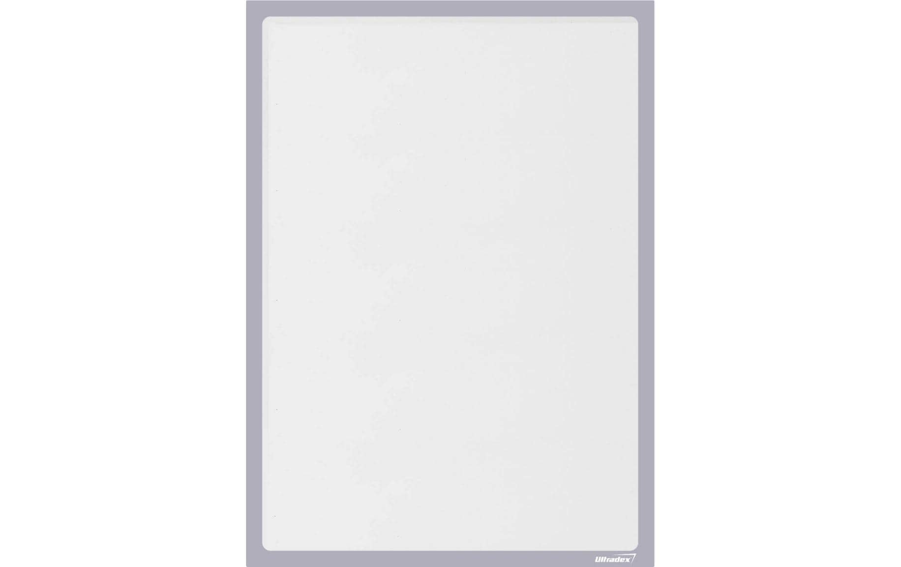 Büromaterial Ultradex Plakatrahmen – für A4 – selbstklebend – silber – PET – 5 Stk.