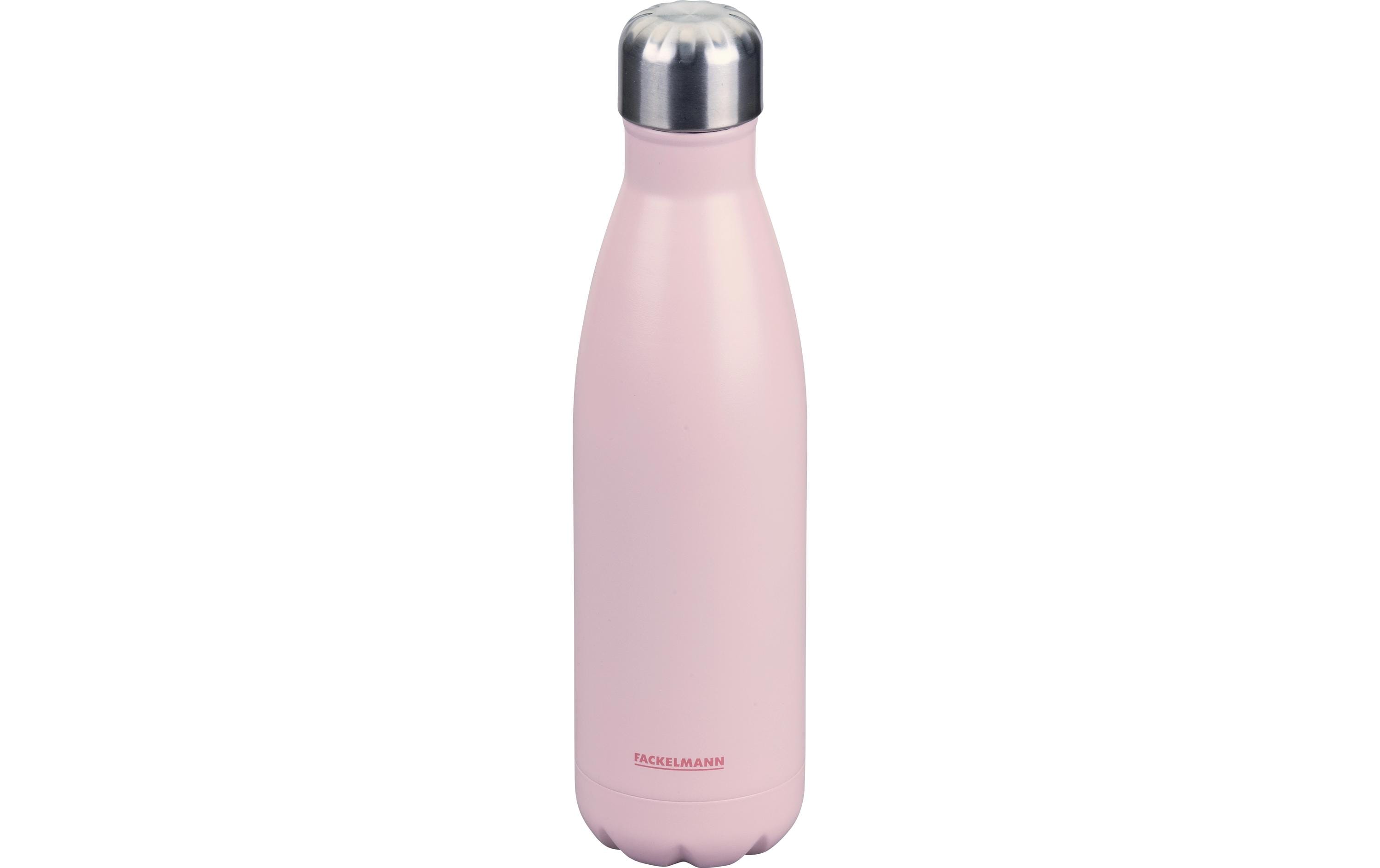 Fackelmann Pamela Reif Isolierflasche 500 ml – Doppelwandig 6 h Heiss/24 h Kalt, Edelstahl, Schraubdeckel