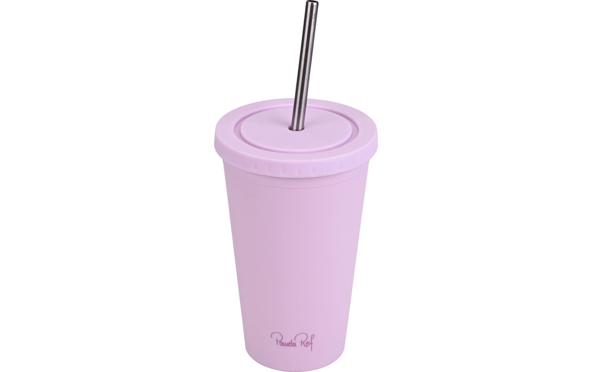 Fackelmann x Pamela Reif Thermobecher 550 ml – Schraubdeckel, Edelstahl, Lavendel