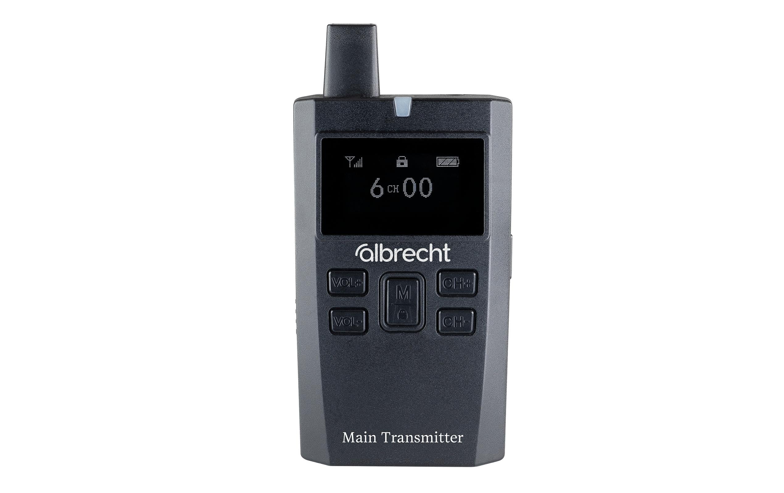 Albrecht Multicom 2 – Funkgerät (2er-Set), 16 Kanäle, Reichweite bis 0,3 km, Wasserfest