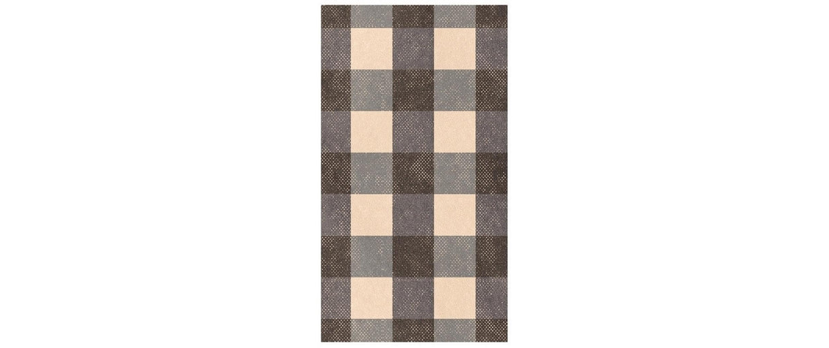 Partydeco Servietten Grill kariert schwarz – 33 × 40 cm, 3-lagig – 20 Stück