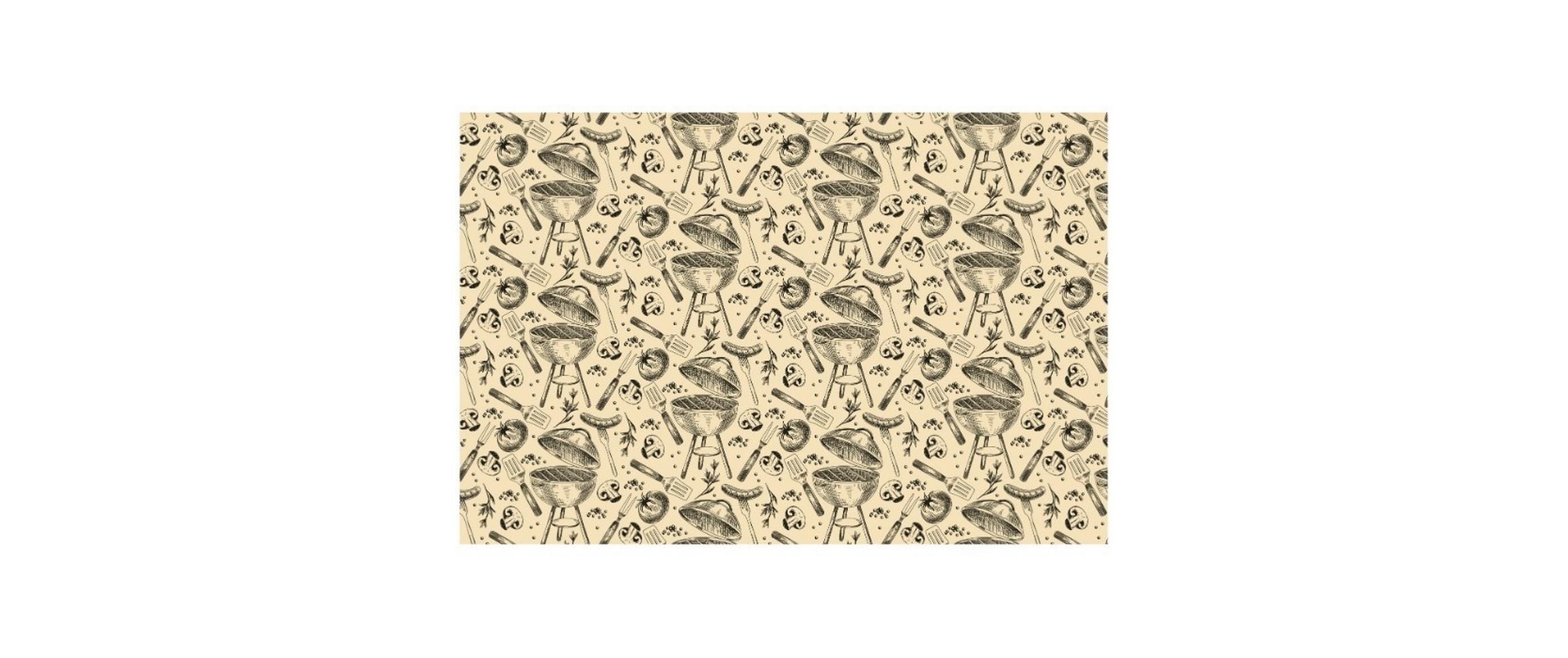 Partydeco Tischdecke – 120×180 cm, Papier, Creme, Barbecue