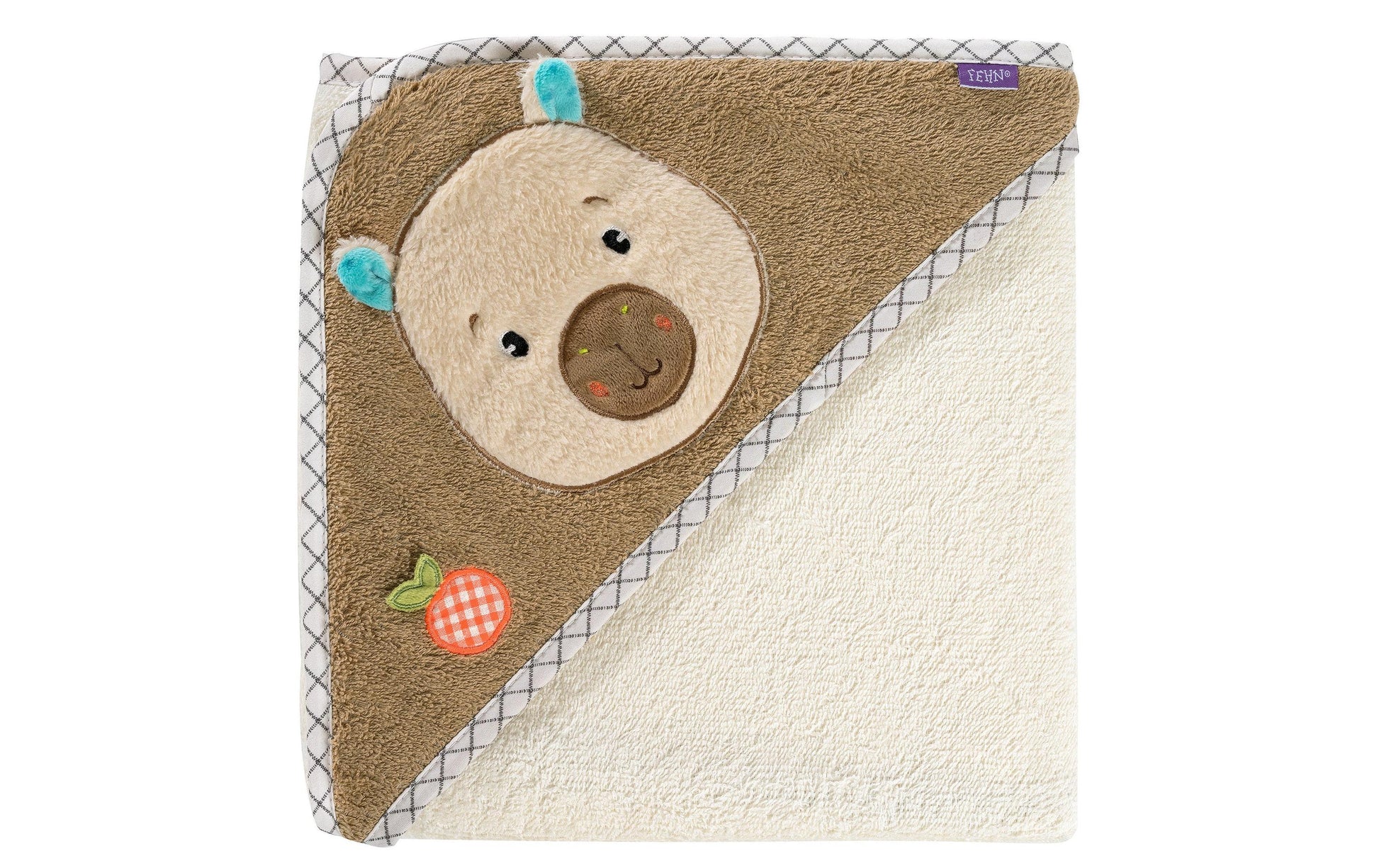 Fehn Badetuch Capybara Clara – 78% Baumwolle/22% Polyester, Mehrfarbig, 2-teiliges Set