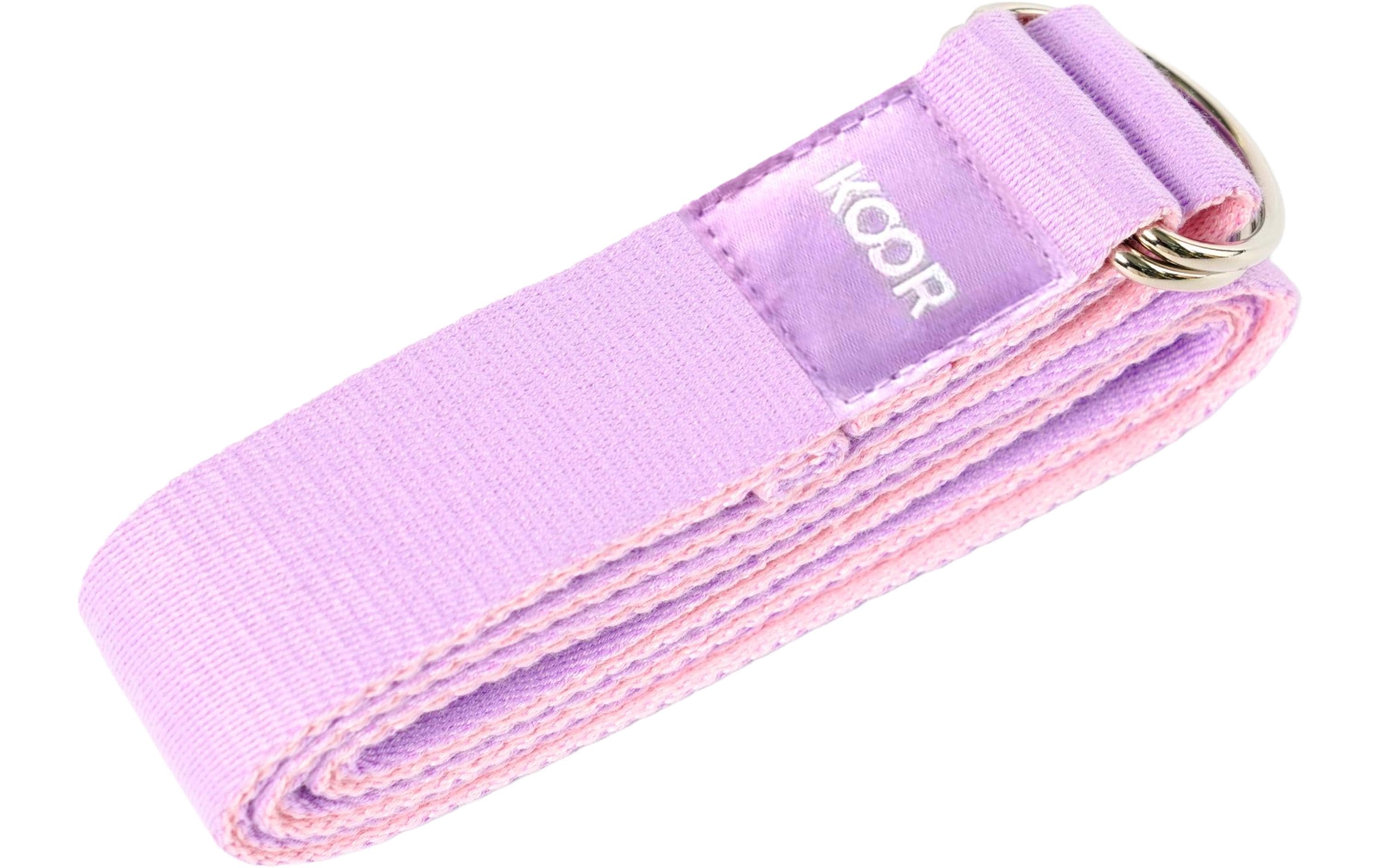 Koor Yogagurt – Breite 3,8 cm, Rosa, Polyester/Baumwolle