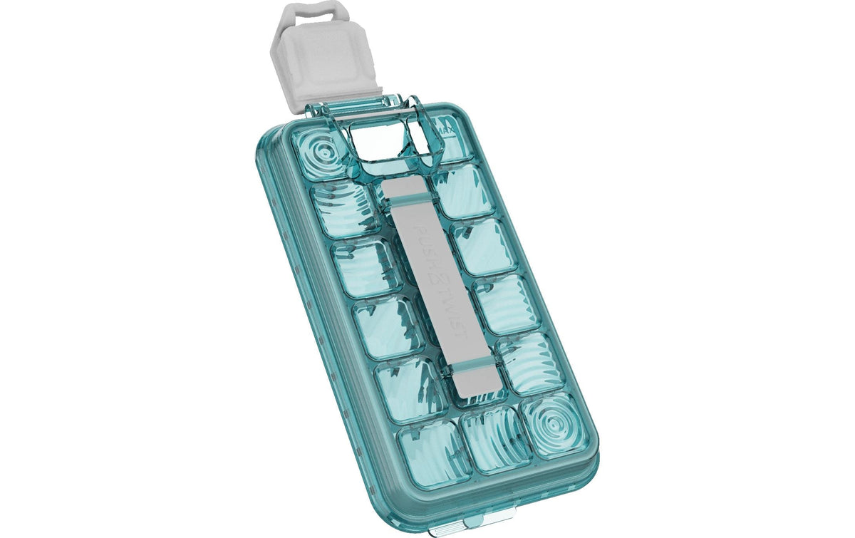 Cpc Icebreaker – Eiswürfelform, 18 Eiswürfel, 24,5 × 12,7 cm, Polypropylen (PP)/TPE, türkis, BPA-frei