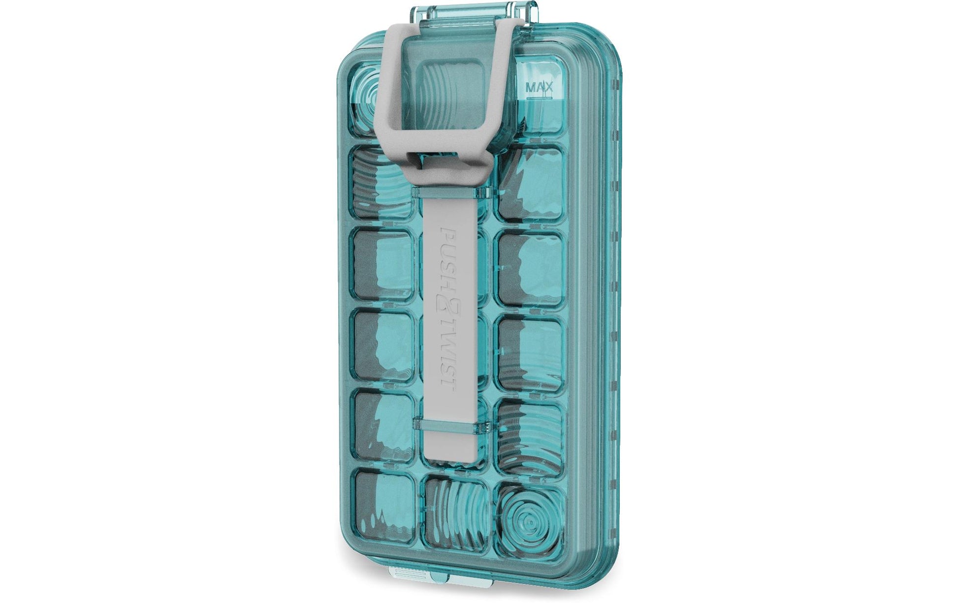 Cpc Icebreaker – Eiswürfelform, 18 Eiswürfel, 24,5 × 12,7 cm, Polypropylen (PP)/TPE, türkis, BPA-frei