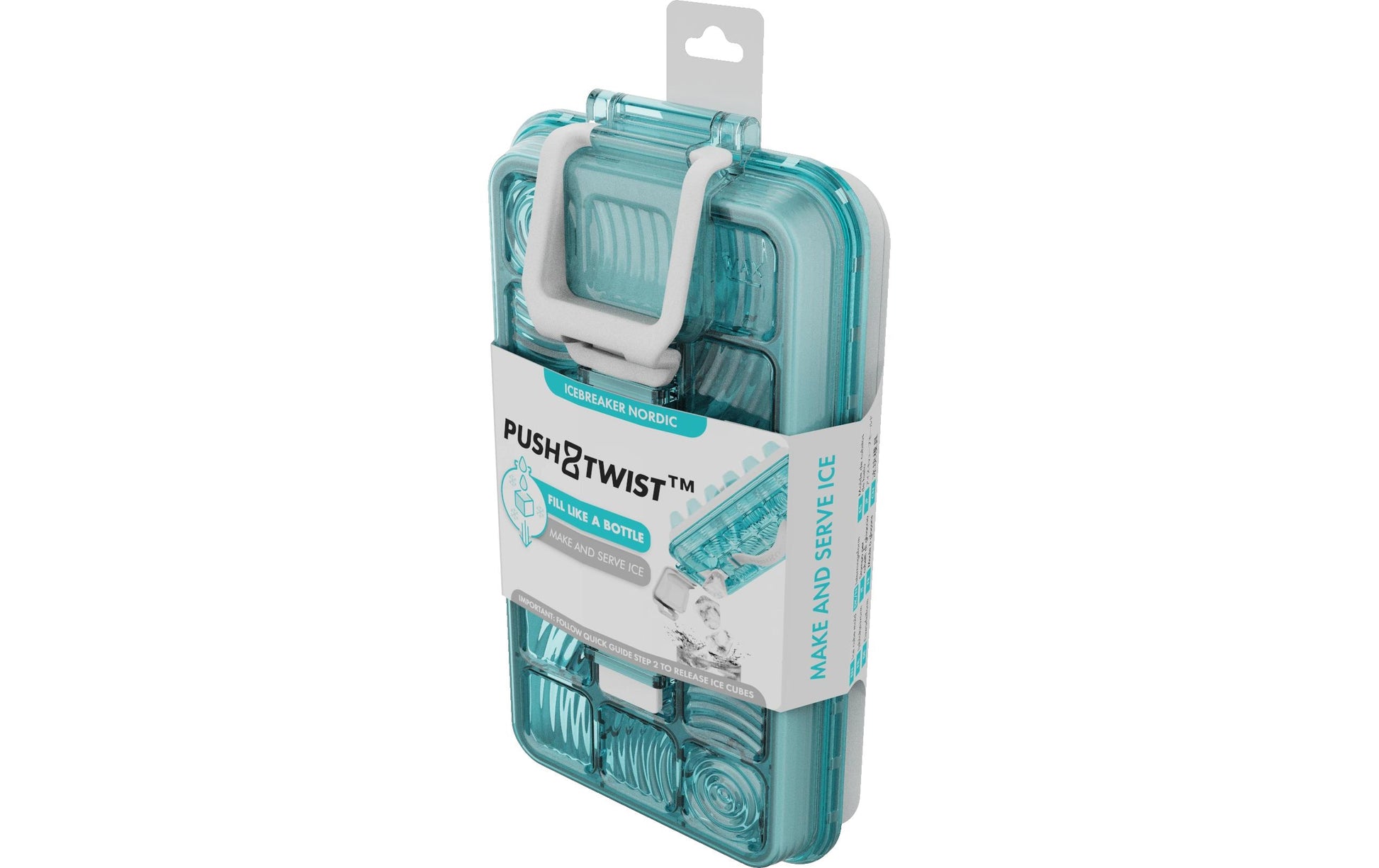 Cpc Icebreaker – Eiswürfelform, 18 Eiswürfel, 24,5 × 12,7 cm, Polypropylen (PP)/TPE, türkis, BPA-frei