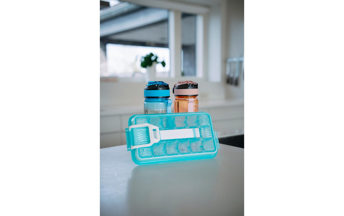 Cpc Icebreaker – Eiswürfelform, 18 Eiswürfel, 24,5 × 12,7 cm, Polypropylen (PP)/TPE, türkis, BPA-frei