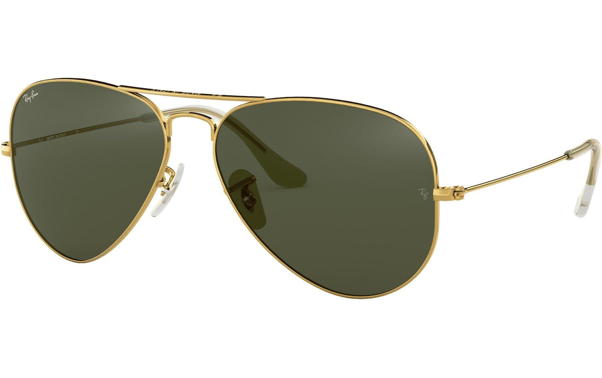 Ray-Ban Schutzbrille AVIATOR LARGE METAL ARISTA – Grüne Gläser, UV-Schutz, Metall