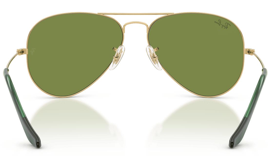 Ray-Ban Schutzbrille AVIATOR LARGE METAL ARISTA – Gläser Hellgrün, UV-Schutz