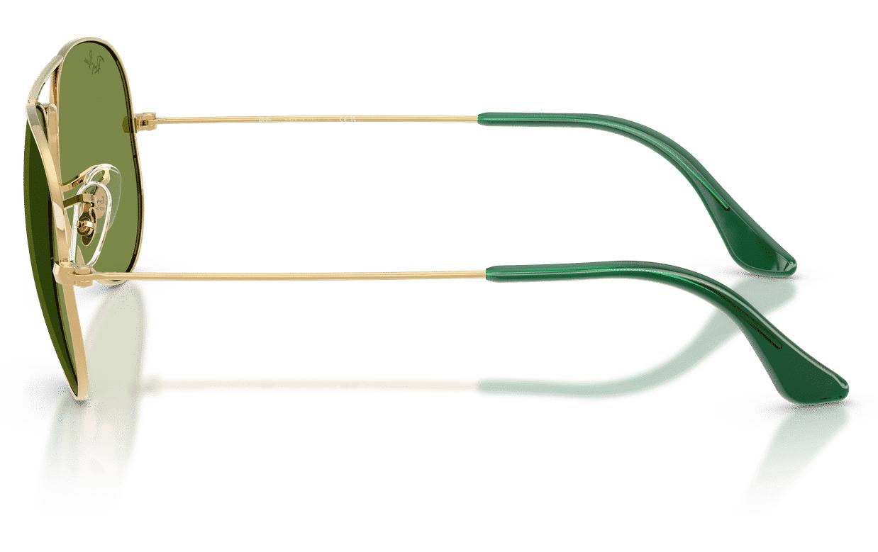 Ray-Ban Schutzbrille AVIATOR LARGE METAL ARISTA – Gläser Hellgrün, UV-Schutz