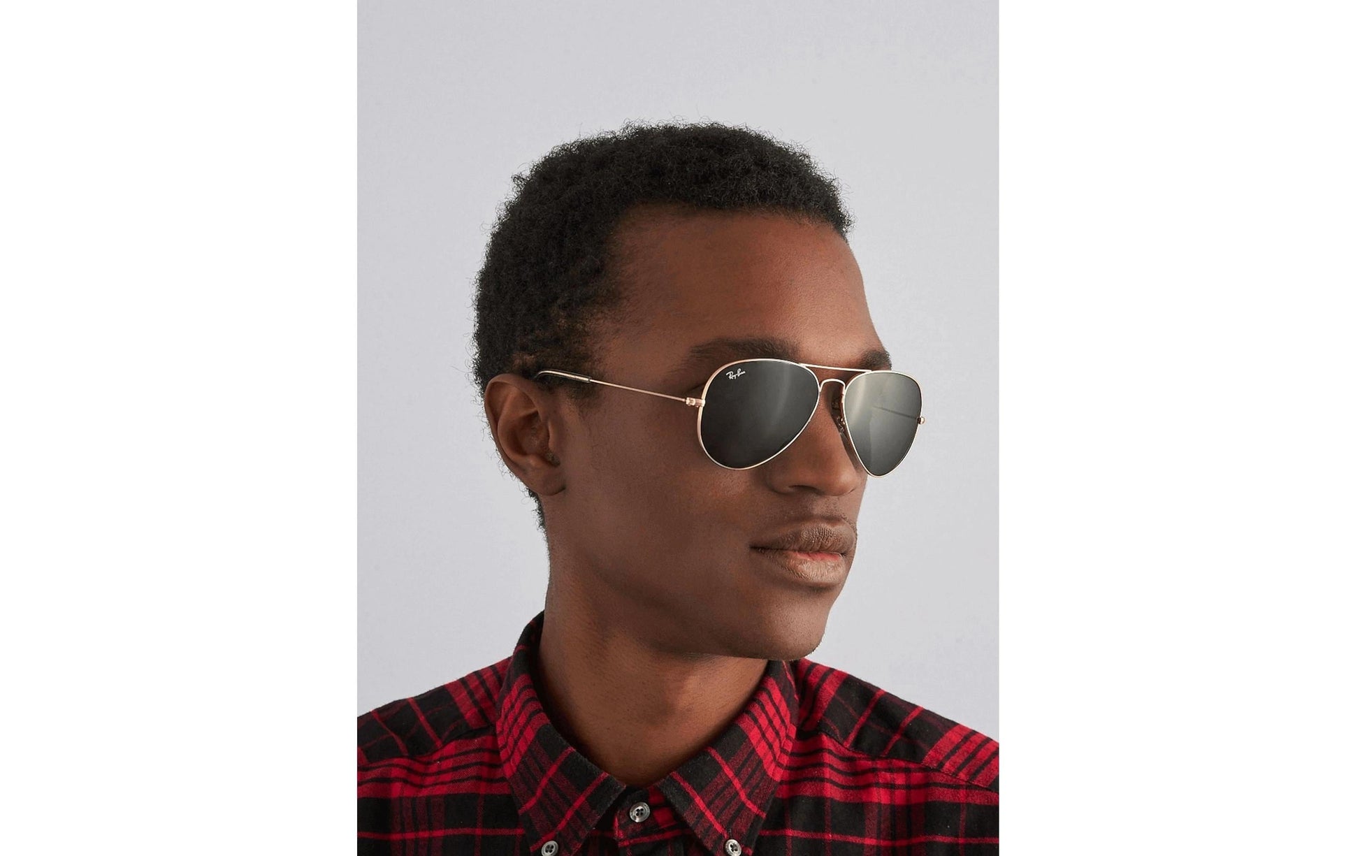 Ray-Ban Schutzbrille AVIATOR LARGE METAL ARISTA – Grüne Gläser, UV-Schutz, Metall