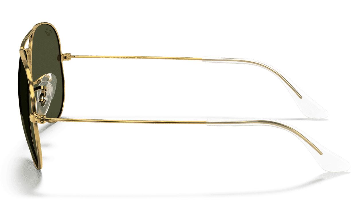Ray-Ban Schutzbrille AVIATOR LARGE METAL ARISTA – Grüne Gläser, UV-Schutz, Metall