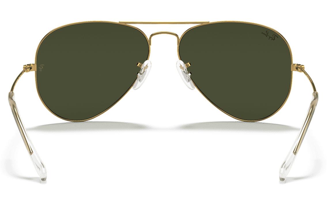 Ray-Ban Schutzbrille AVIATOR LARGE METAL ARISTA – Grüne Gläser, UV-Schutz, Metall