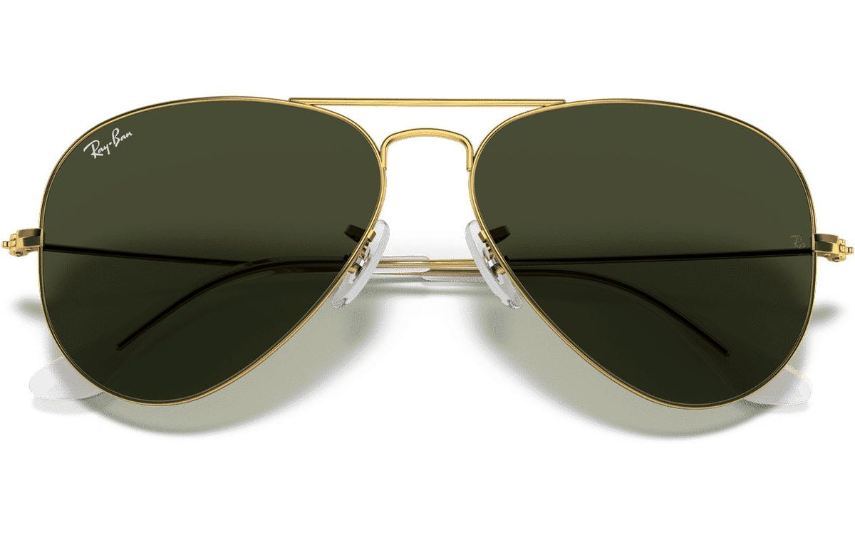 Ray-Ban Schutzbrille AVIATOR LARGE METAL ARISTA – Grüne Gläser, UV-Schutz, Metall