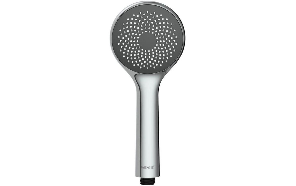 Wenko Handbrause – Ø9,6 cm, ABS, für 1/2" Anschluss, Silber