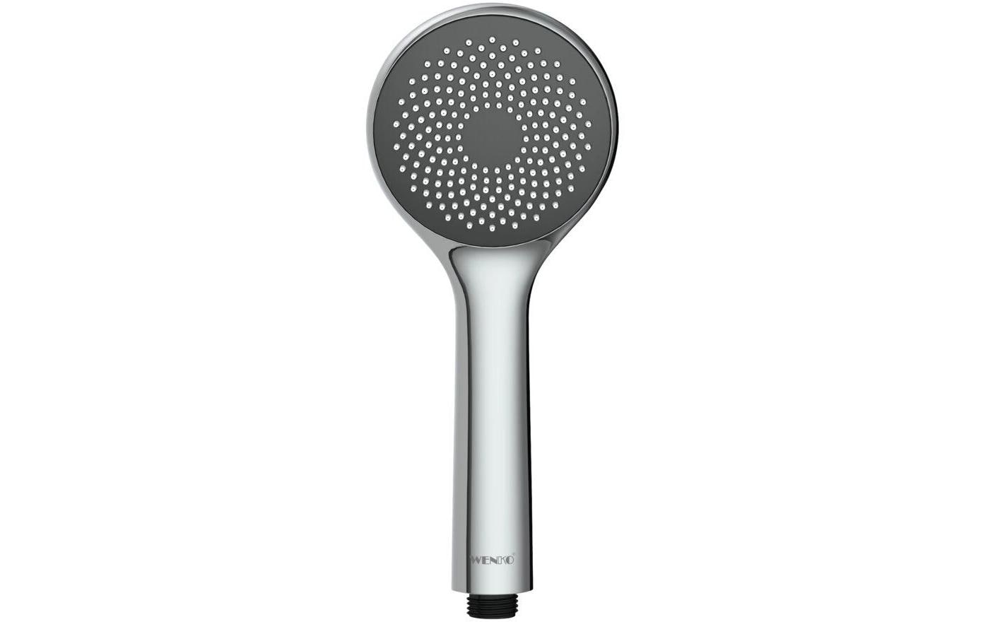 Wenko Handbrause – Ø9,6 cm, ABS, für 1/2" Anschluss, Silber