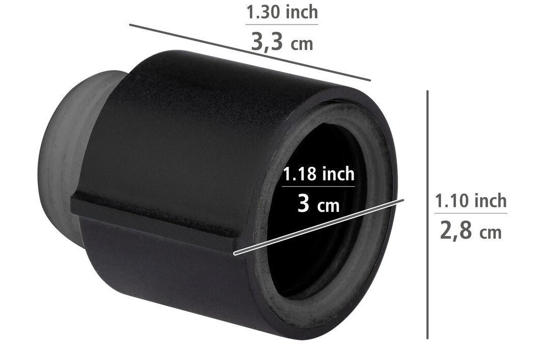 Wenko Wassersparer – 1/2" Anschluss, ABS, Schwarz