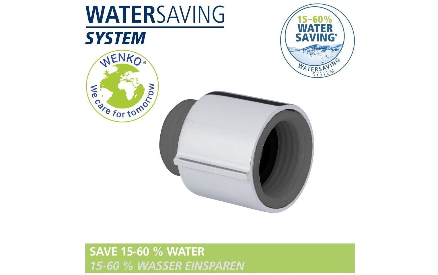 Wenko Wassersparer – 1/2" Anschluss, ABS, Grau