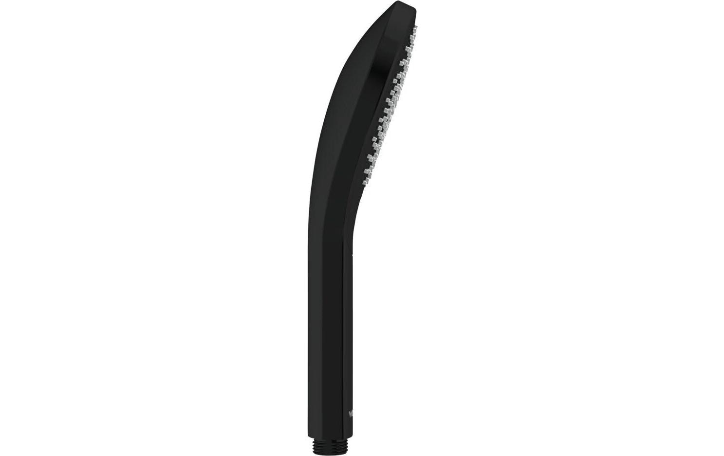 Wenko Handbrause – ABS, Ø12 cm, schwarz matt, 3 Strahlarten, für 1/2"-Anschlüsse, wassersparend