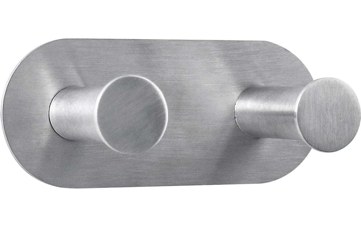 Spirella Klebehaken – Edelstahl, matt, 2 kg, 10,5×4,5 cm