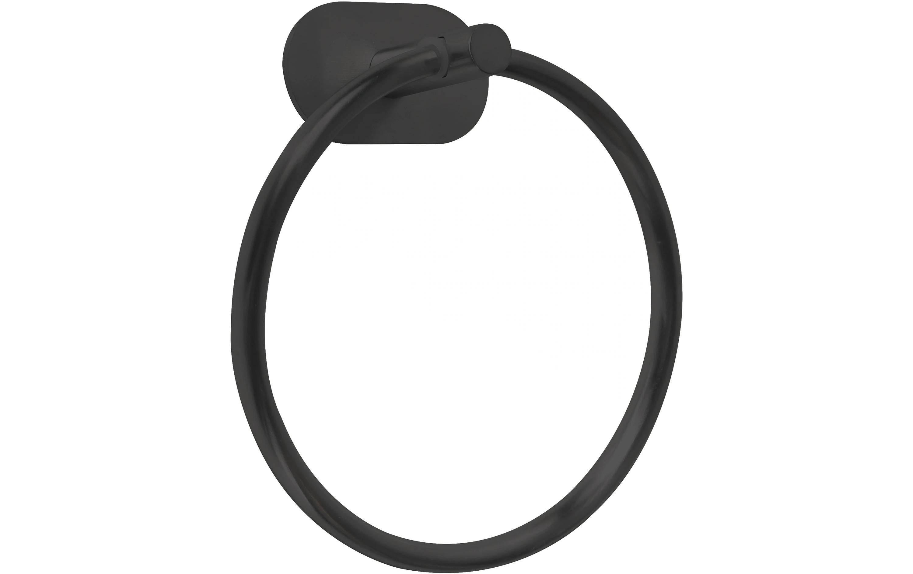 Spirella Handtuchhalter (Wand) Calypso – 16,2×4,9×18 cm, Stahl (beschichtet), 3 kg, Kleben, Schwarz matt