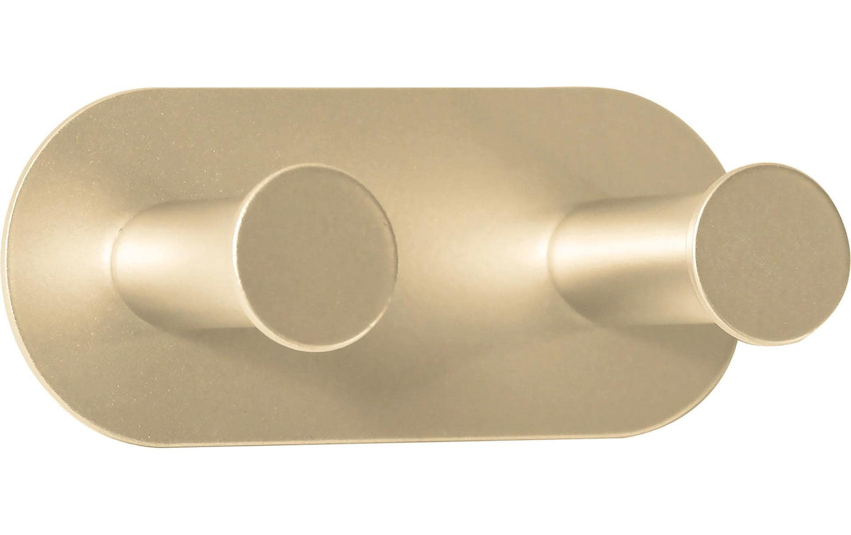 Spirella Klebehaken – Stahl, 2 kg, 10,5×4,5 cm, Gold matt