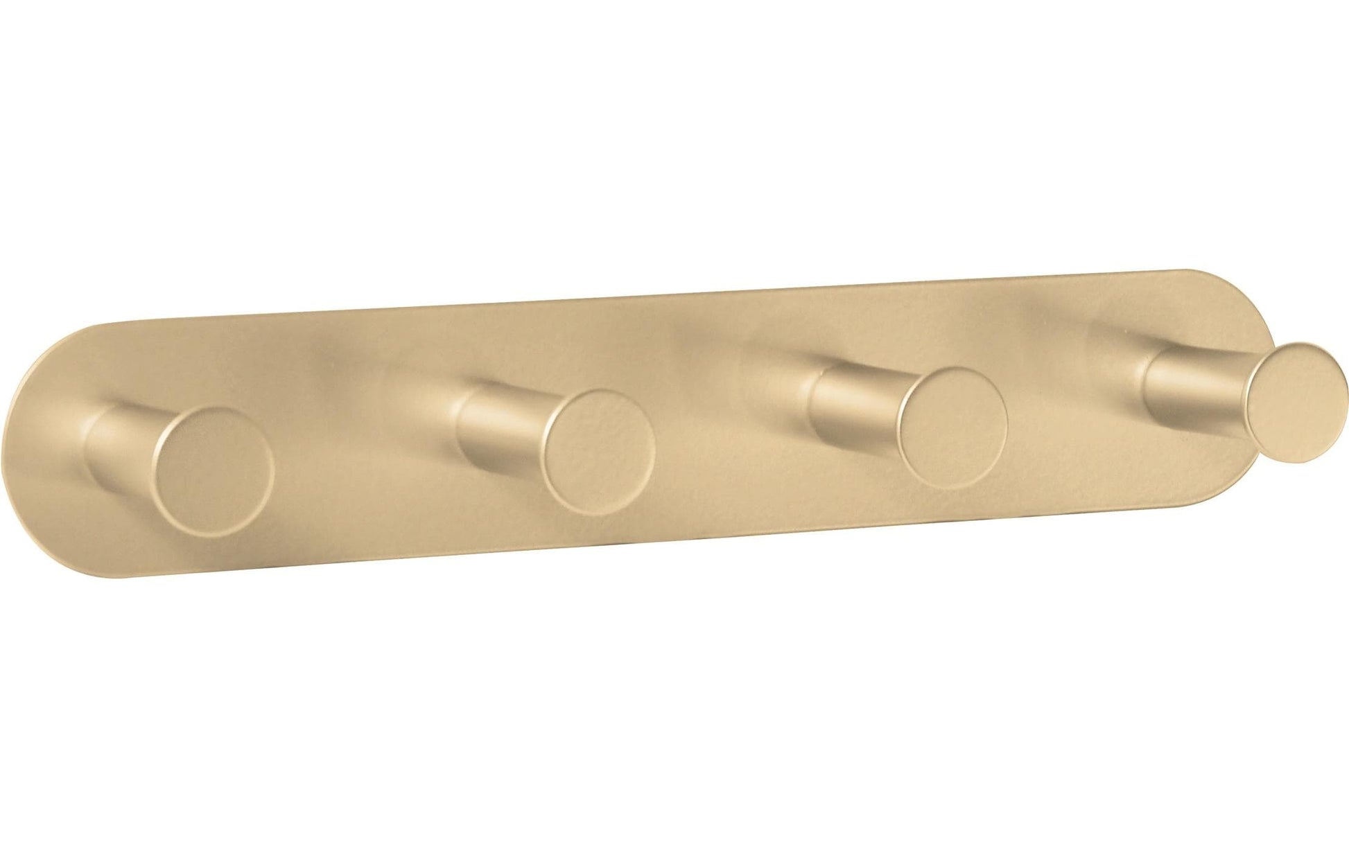 Spirella Haken – Stahl, Gold, 4 kg, Klebestreifen, 25,5×4,5 cm