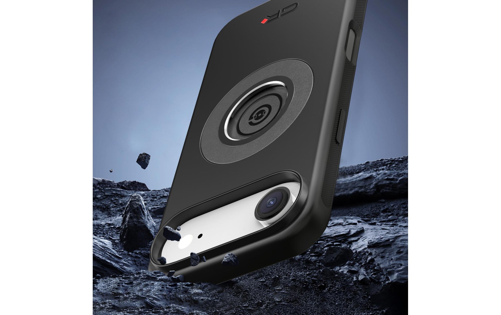 Grxplore M66 Backcover – für Apple iPhone 17 Air, MagSafe, schwarz, magnetischer Halter