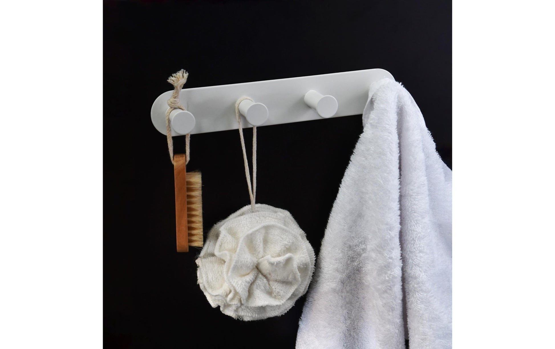 Spirella Klebehaken – Stahl, Weiss matt, 4 kg, Klebestreifen, 25,5×4,5 cm