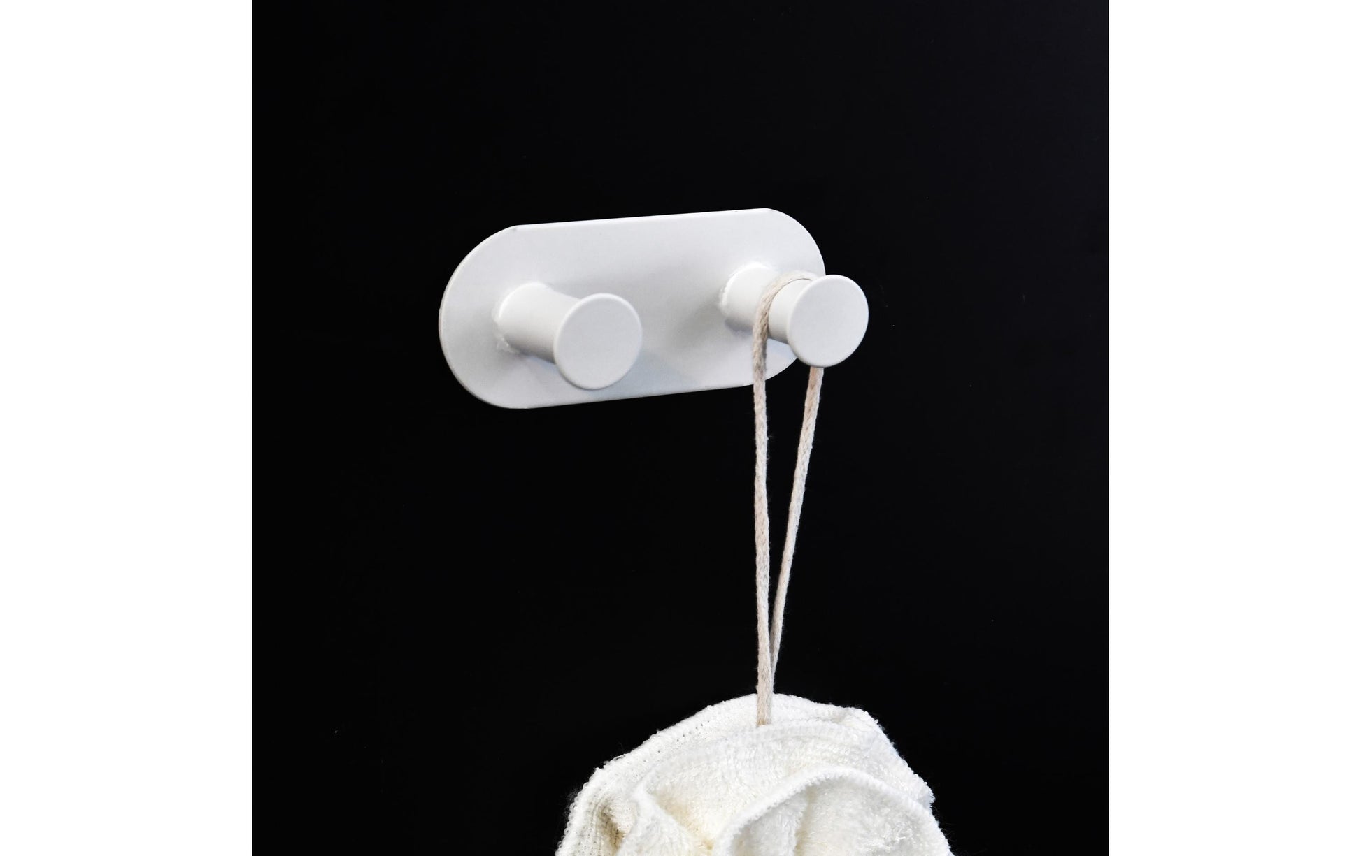 Spirella Klebehaken – Stahl, 2 kg, Klebestreifen, 10,5×4,5 cm, Weiss, 6er-Set