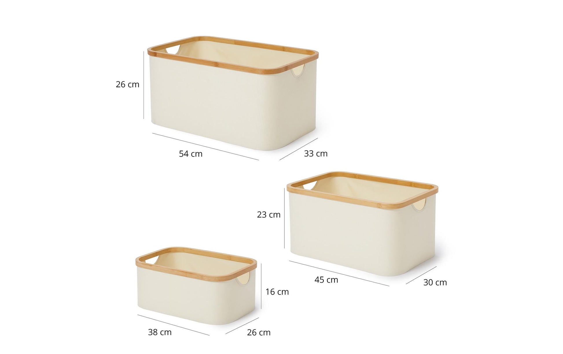 Lumaland Aufbewahrungsbox – Holz – Beige