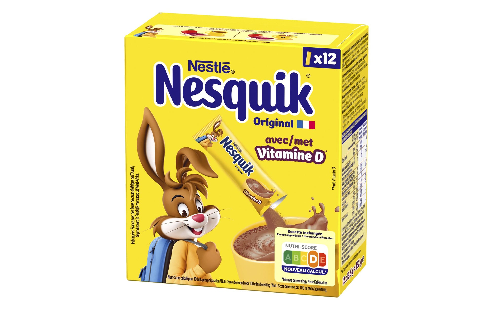 Nesquik getränk Nesquik Kakaopulver Sticks Original mit Vitamin D – 162 g