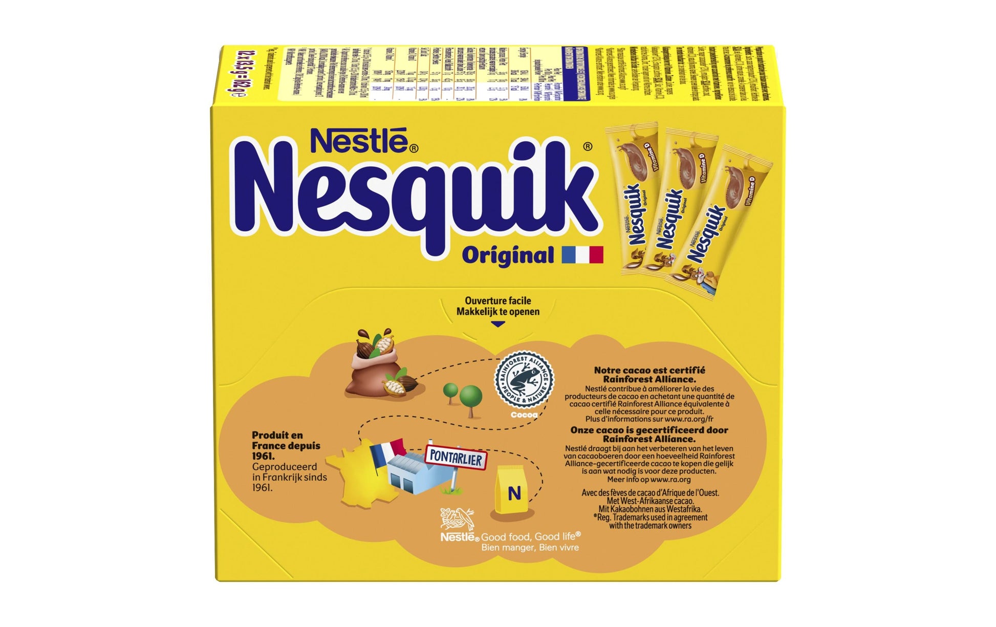 Nesquik getränk Nesquik Kakaopulver Sticks Original mit Vitamin D – 162 g