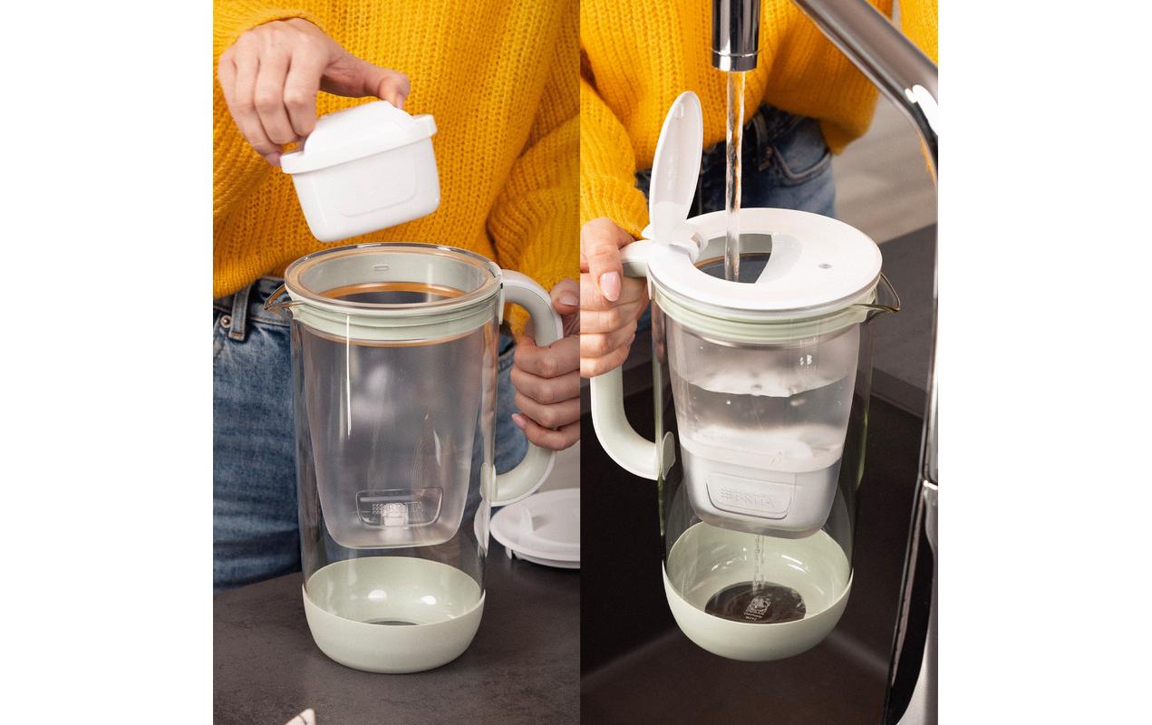 Brita Glaskrug Limited Edition – 2,5 l, Glas, Hellgrün