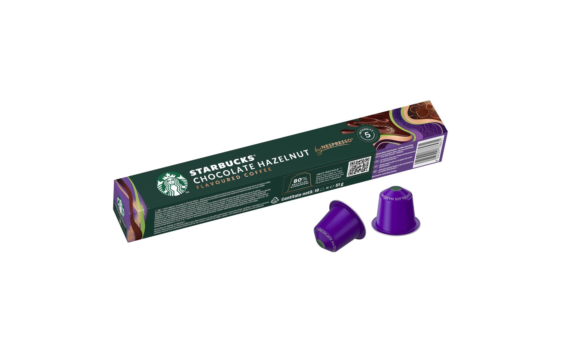 Starbucks Chocolate Hazelnut – Kapseln für Nespresso – 10 Kapseln