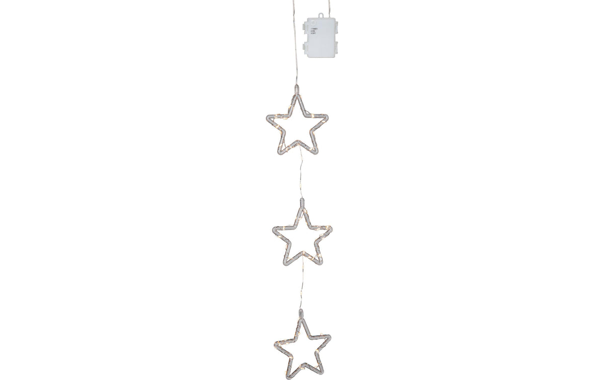 Star trading Stina Stern Dekolicht – 58 cm – Kunststoff, transparent