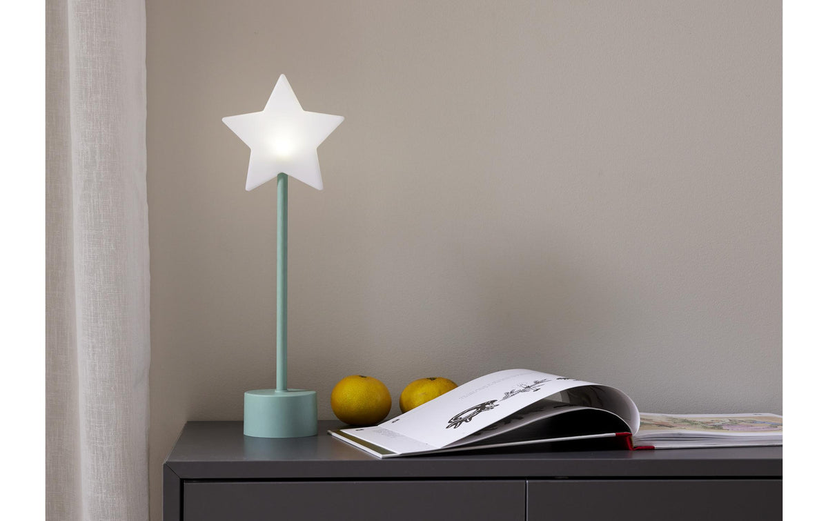 Star Trading LED-Tischleuchte Blizz – 40 cm, Kaltweiss, Akku, 8 h Laufzeit, Grün