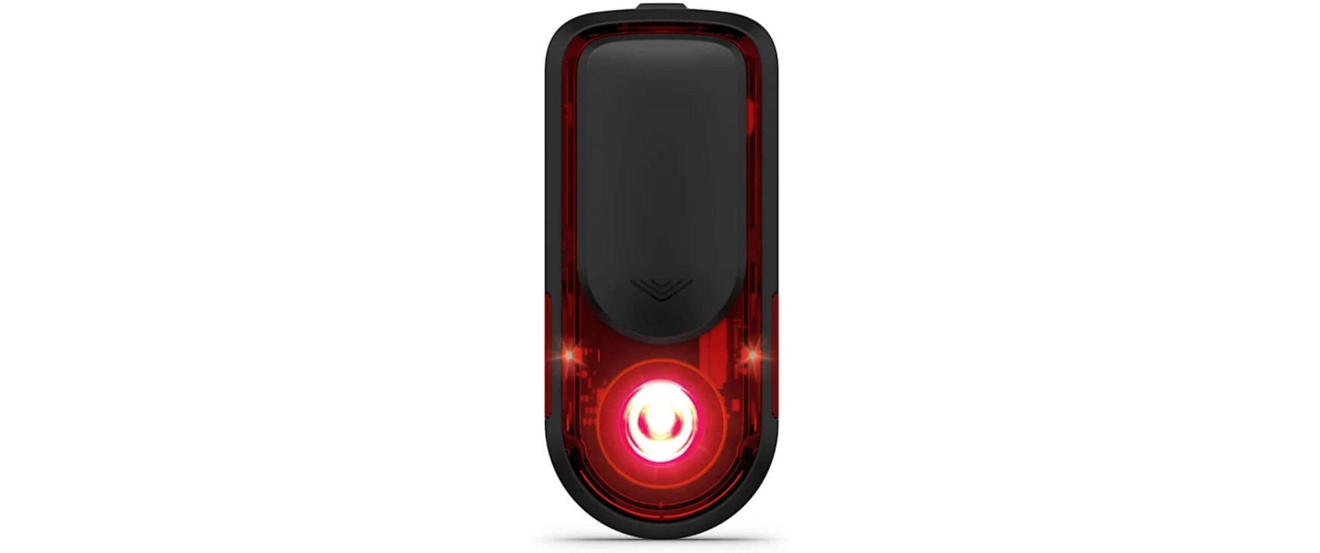 Garmin Sicherheitslicht (tragbar) – Rot – Akkubetrieb – für Garmin Edge, Varia App – Schwarz, Kunststoff